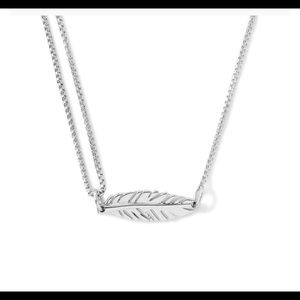 Alex and ani sterling necklace - feather